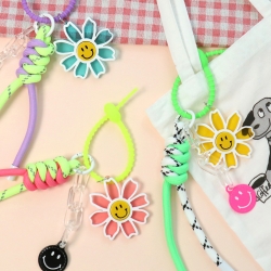 BFNAYC smile flower strap keyring
