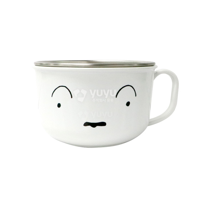 Crayon Shin-chan Non Slip Stainless Bowl - Shiro