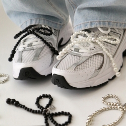 BFANCY Shoes pearl ribbon
