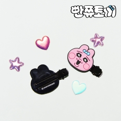 Opanchu Usagi Hair Clip 2P Set - Happy