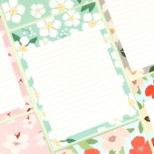 Flower Letter Papers & Envelopes Set