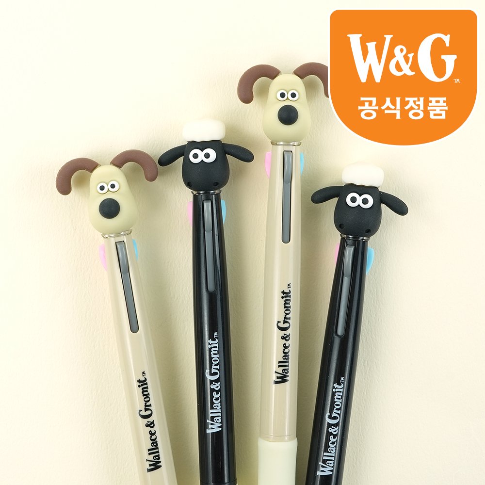 Wallace&Gromit Figure 3-in-1 Ballpoint Pens 0.7mm (Set of 20)