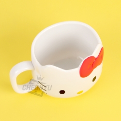Sanrio Face Mug Cup 240ml - Hello Kitty Red