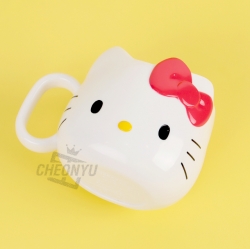 Sanrio Face Mug Cup 240ml - Hello Kitty Red