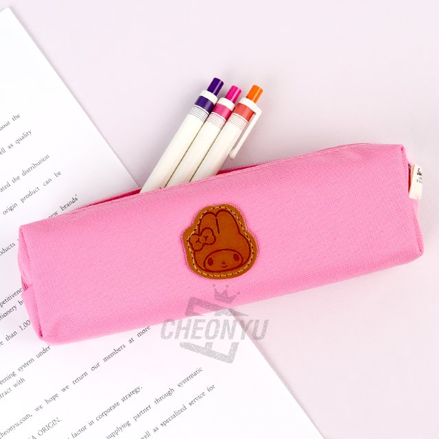 Sanrio Characters Leather Patch Slim Pouch - My Melody