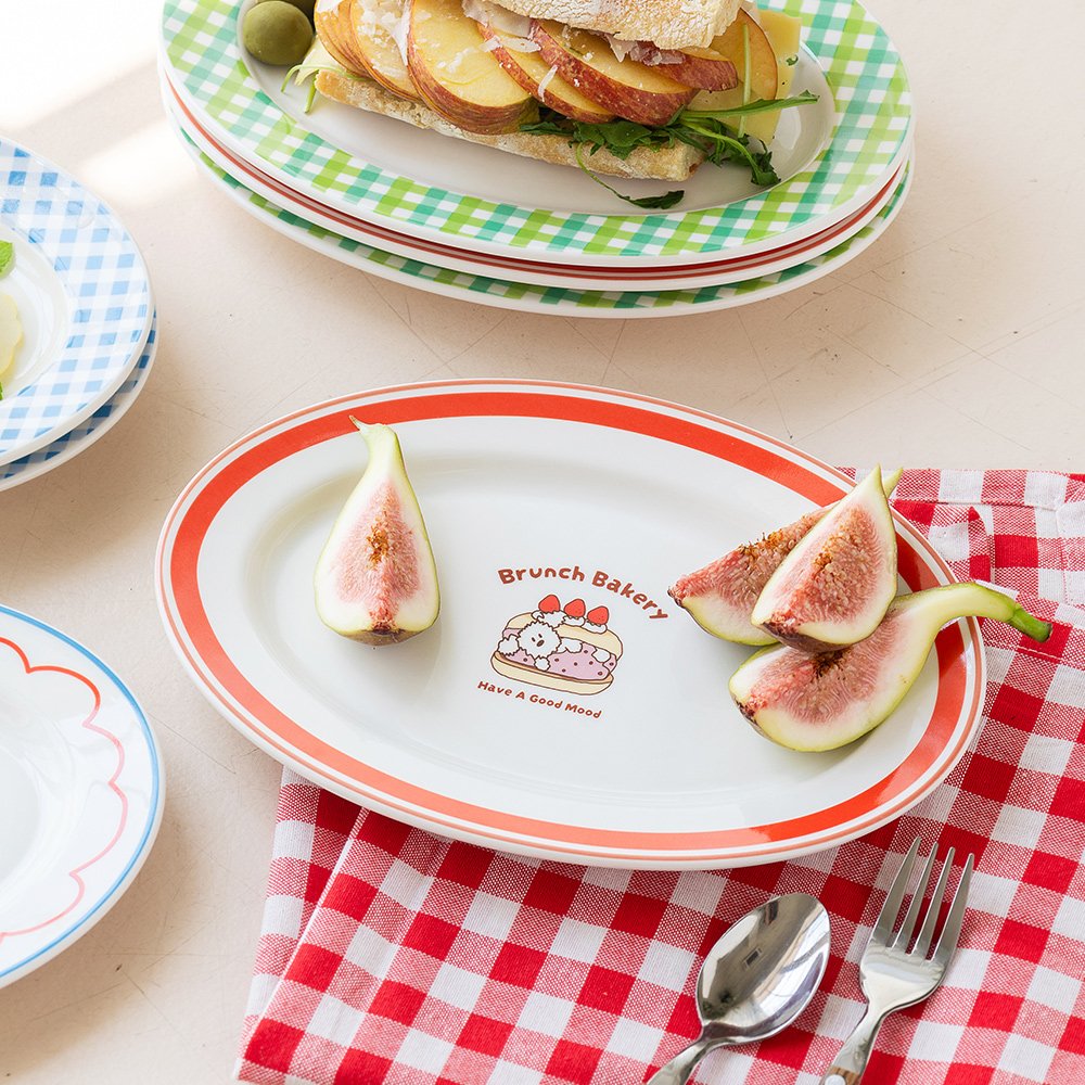 Brunch Brother Ceramic Oval Plate 2P Set