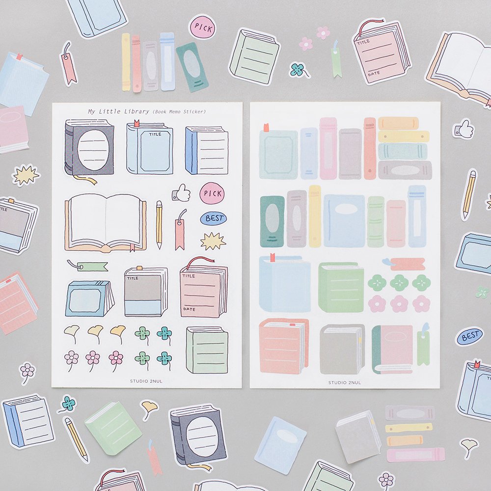 My Little Library - Book Memo Sticker