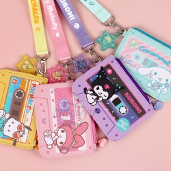 Sanrio Characters Newtro Strap Card Wallet