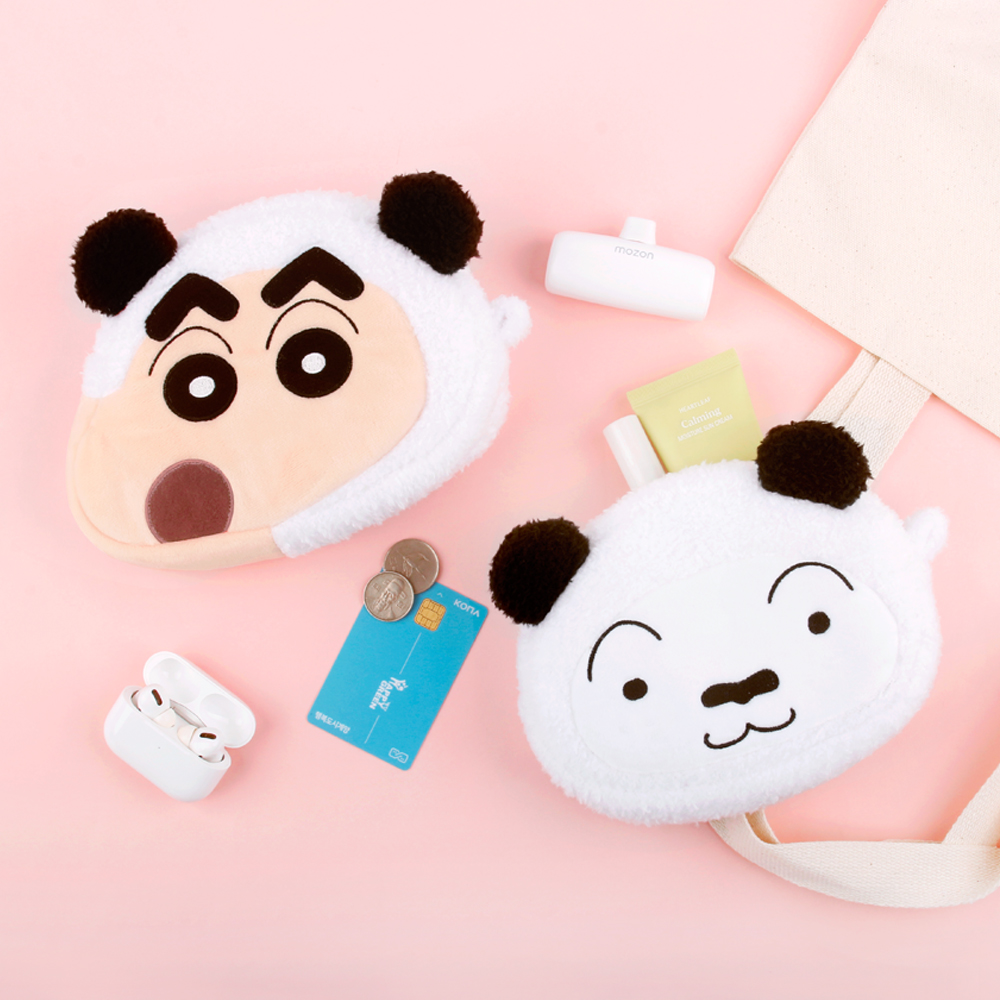 Crayon Shin-chan Face Pouch - Panda Series