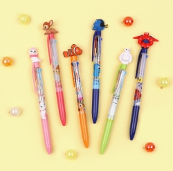 Disney Character Mascot Figure 3color Ball-point Pen, Type D