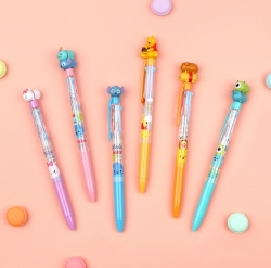 Disney Character Mascot Figure 3color Ball-point Pen, Type E