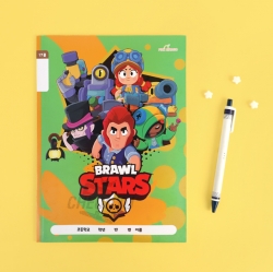 Brawl Stars 17Lines Note, Set of 8pcs