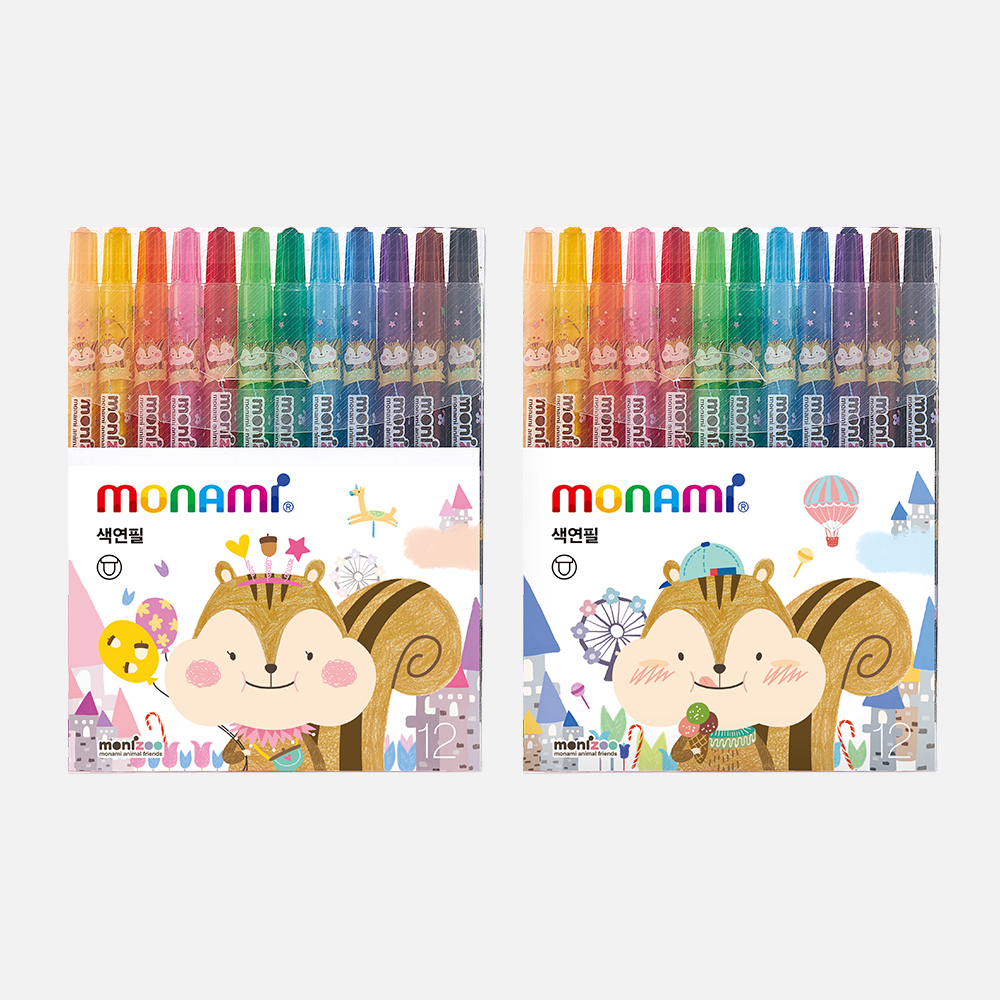 MONIZOO sharp style 12 colored pencil 