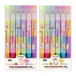 E-rinubgae Twin Highlighter 5Colors, Random