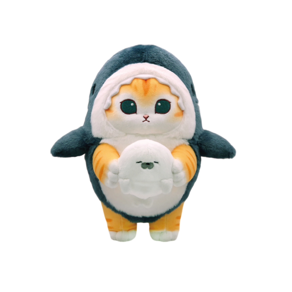 모후샌드 상어 코스튬 봉제인형 25cm_치즈냥