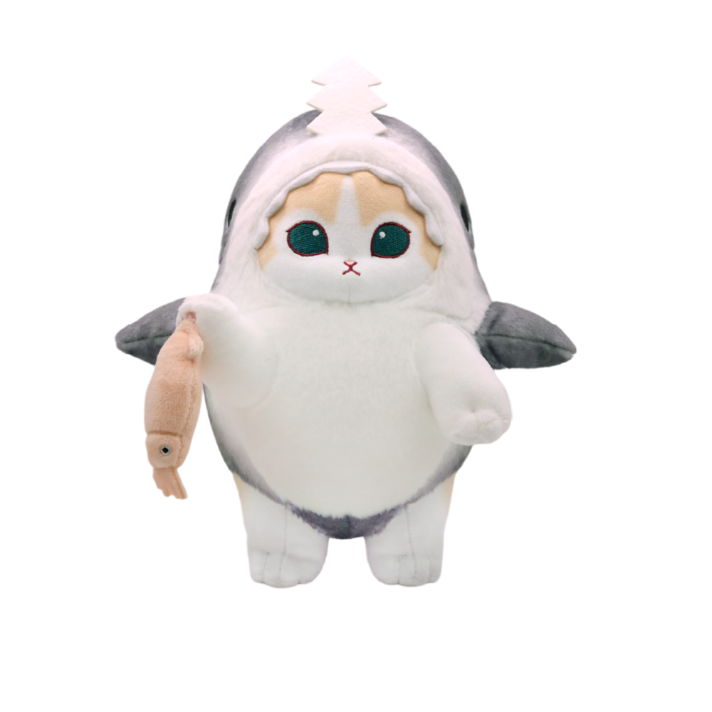모후샌드 상어 코스튬 봉제인형 25cm_크림냥