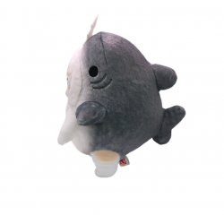 MofuSand Cream Cat Shark Costume (25cm) Plush