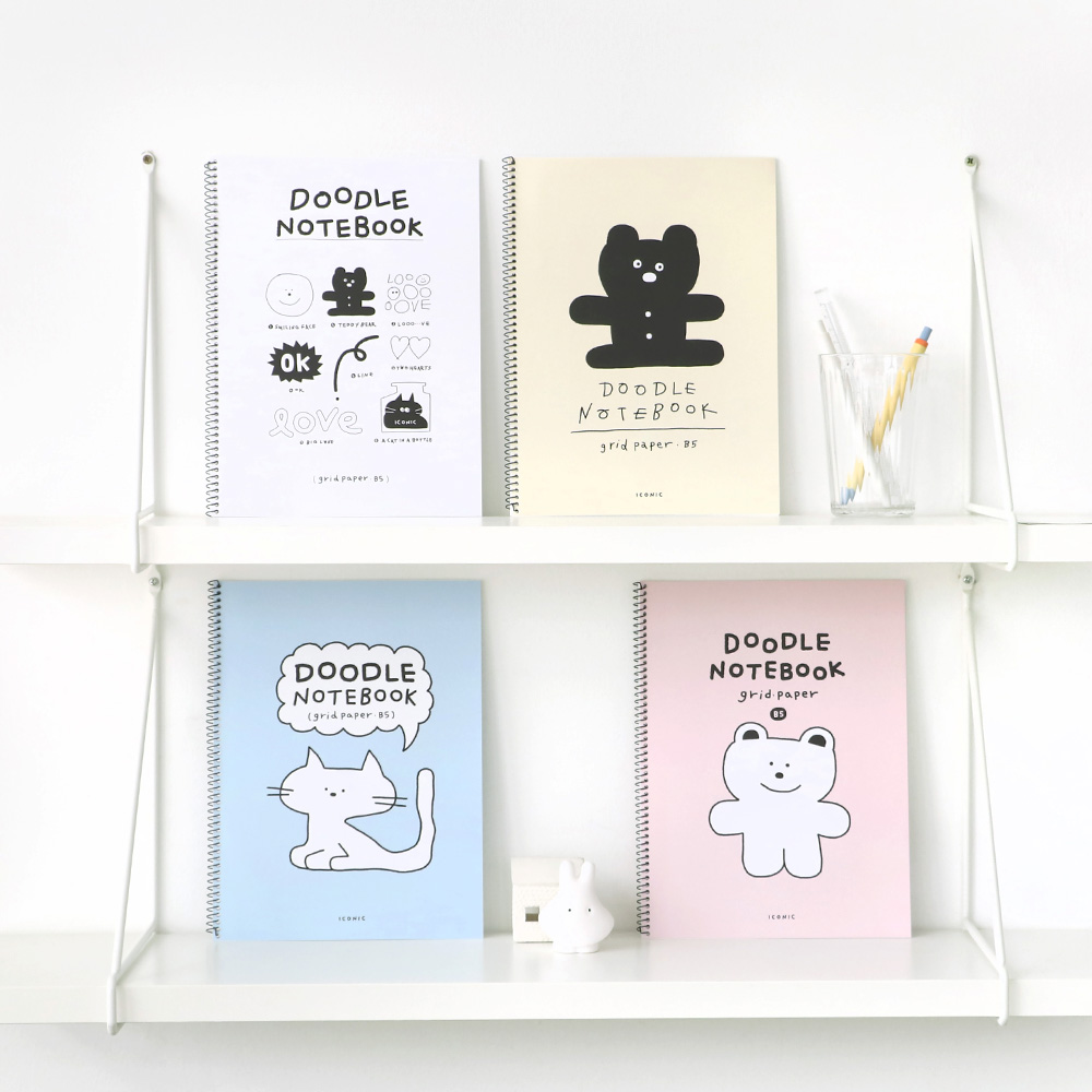 Doodle Grid Notebook