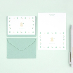 Little Buddy Letter Press  Mini Card