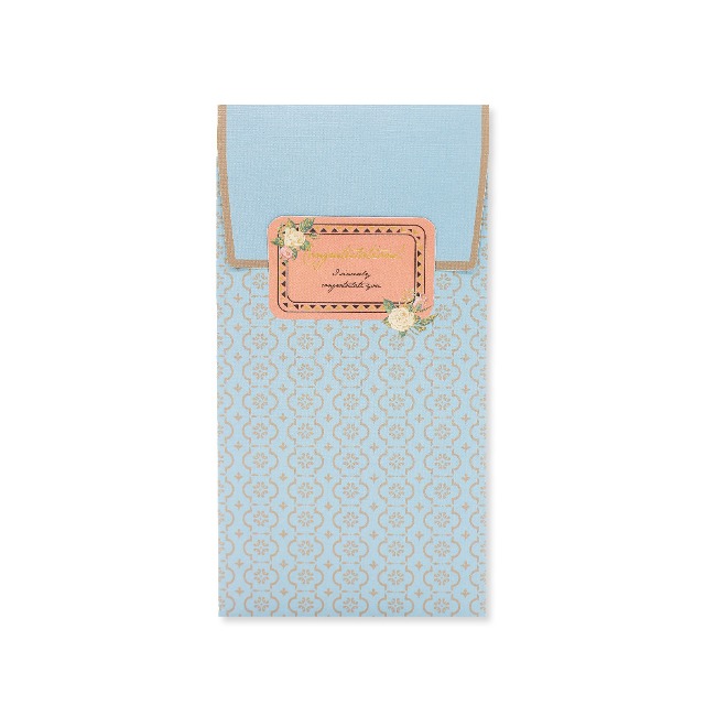 Retro Money Envelope Blue
