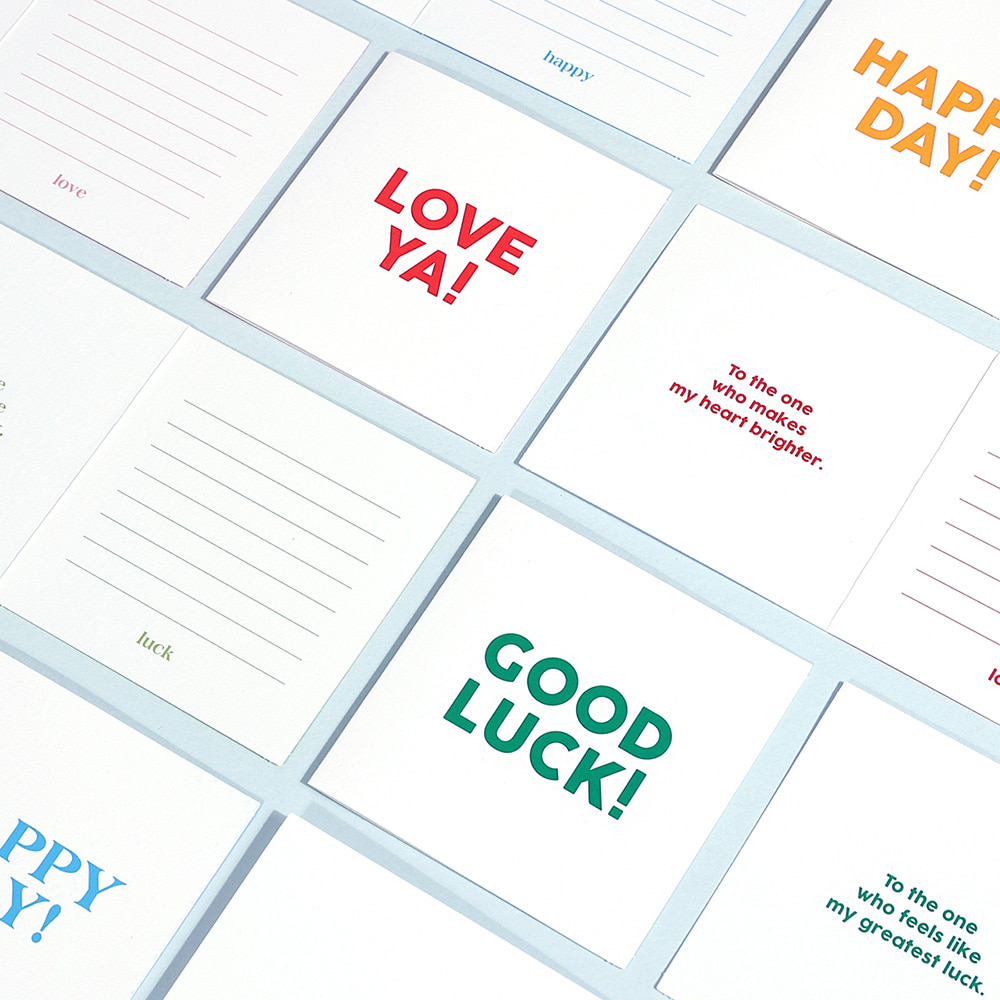 LoveRay Mini Thank You Card Set - Color My Dear