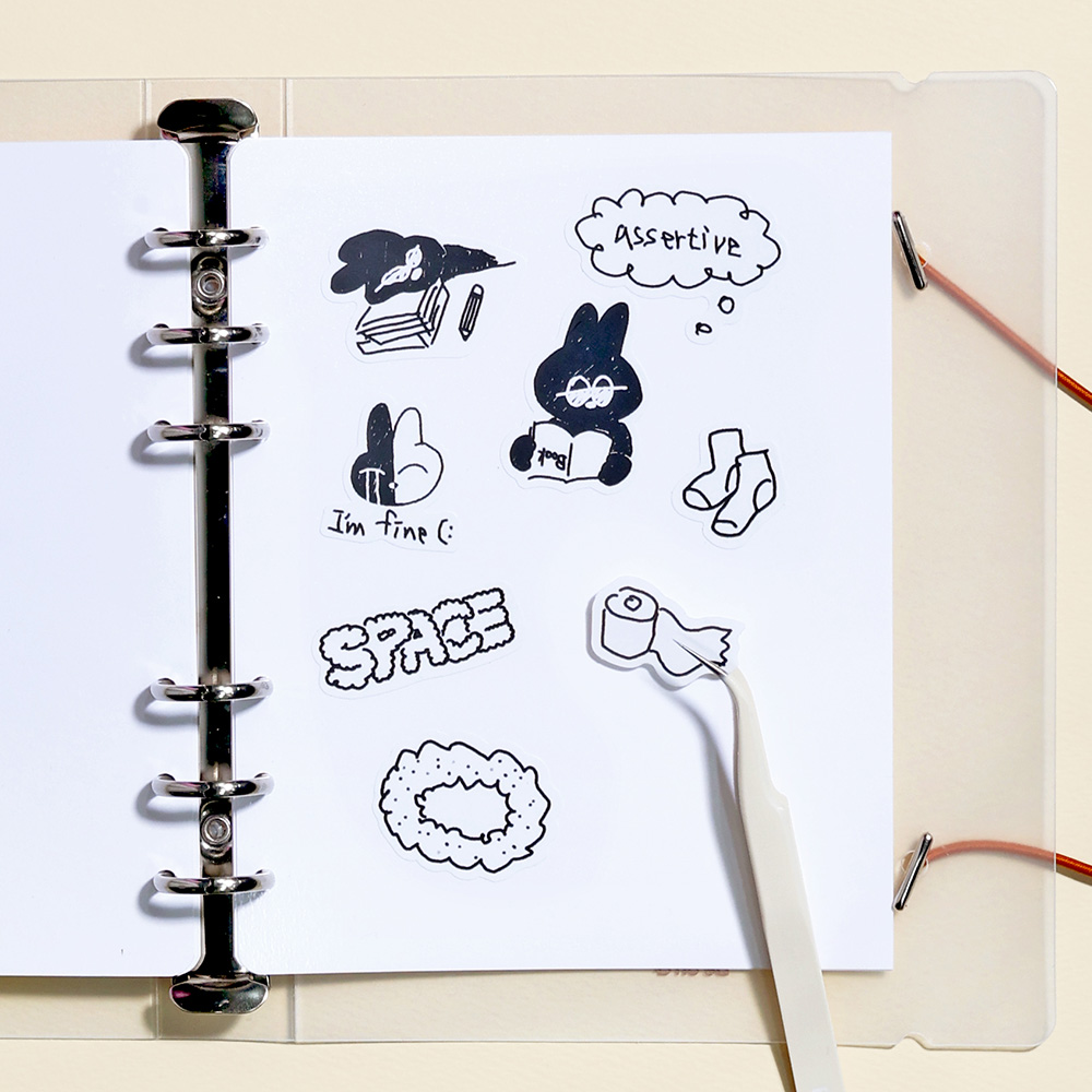 Be on :D Deco pocket A6 6hole binder file release paper refill 