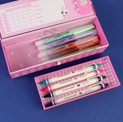 Wish Cat Double Secret Handle Pencil Case