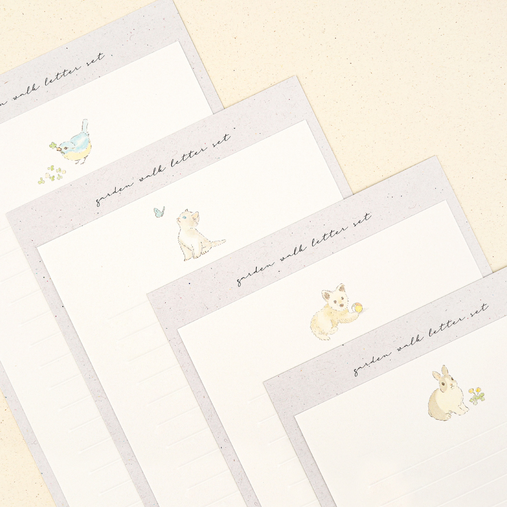 garden walk letter set