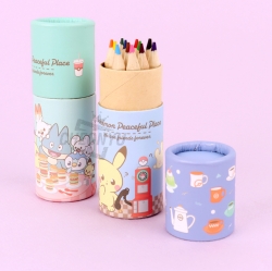 Pokemon 12-Color Mini Wooden Colored Pencils, Random