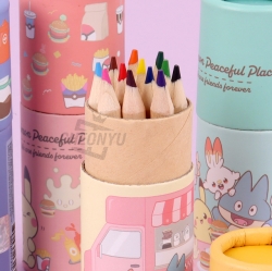 Pokemon 12-Color Mini Wooden Colored Pencils, Random