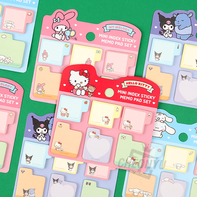 Sanrio Mini Index sticky memo pad set