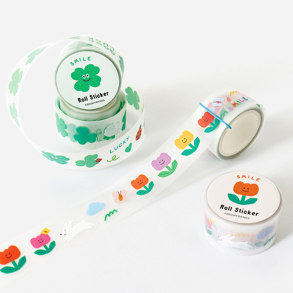 Smile Roll Sticker