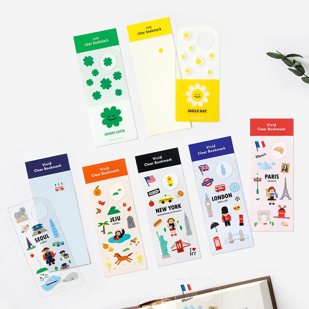vivid clear bookmark