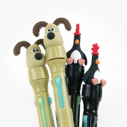 Wallace and Gromit Figure 4-Color Rotating Pen (1set of 20) 