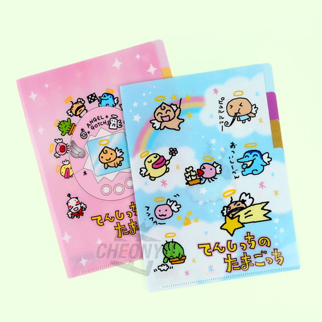 Angel Tamagotchi 3Pockets A5 Clear File