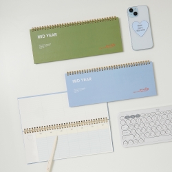 MID YEAR WEEKLY PLANNER DESK for 6 Months, Undated