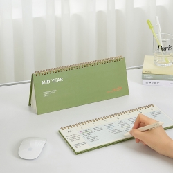 MID YEAR WEEKLY PLANNER DESK for 6 Months, Undated