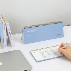 MID YEAR WEEKLY PLANNER DESK for 6 Months, Undated