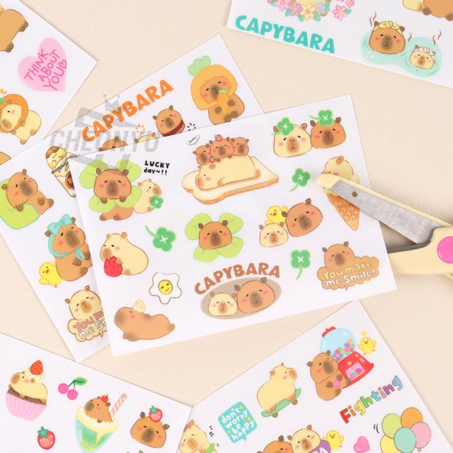Capybara Resemble Sticker, Random
