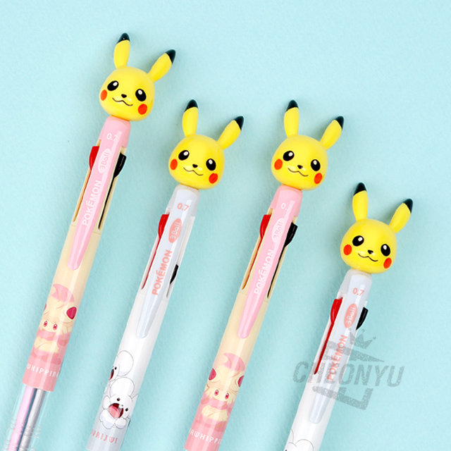 POKEMON mascot 3-Color Ink Ballpoint Pens, Set of 30