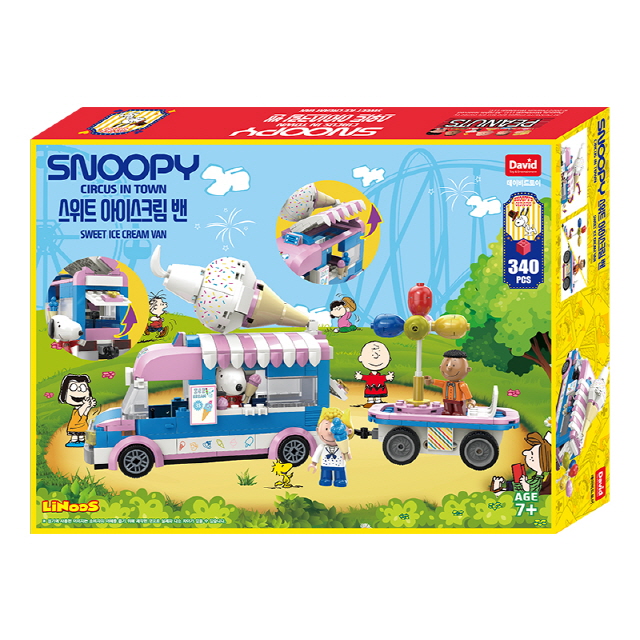 Snoopy Block Series Sweet Icecream Van