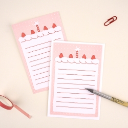 From the Heart letterpress message card