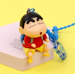 Crayon Action Hero Figure Keyring, Random