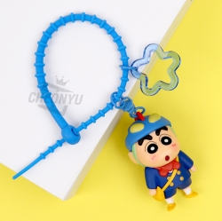 Crayon Action Hero Figure Keyring, Random