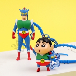 Crayon Action Mask Figure Keyring, Random