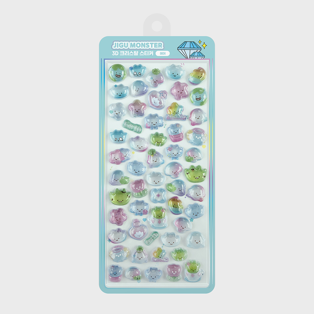 3D Crystal Sticker Earth Monster Series