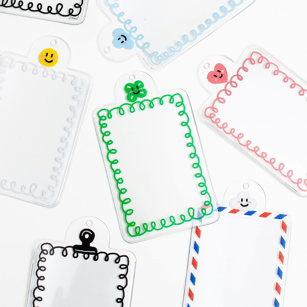 Photo card holder smile
