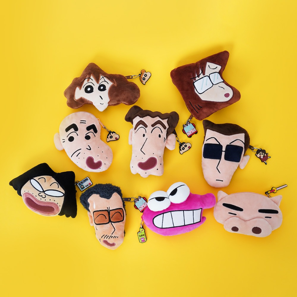 Crayon Shin Chan Face Mini Pouch - Pajama Shinchan