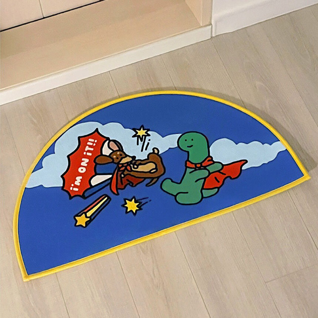 Joguman Studio Superman Half-Moon Bath Mat