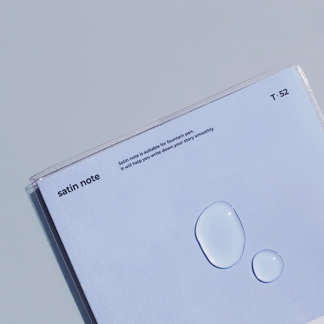 satin note B6 PVC cover